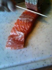 pavé de saumon frais