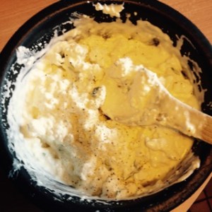 pressée de caillé de chèvre