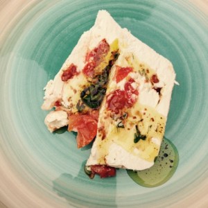 Mon pressé de chèvres aux tomates confites