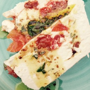 Mon pressé de chèvres aux tomates confites