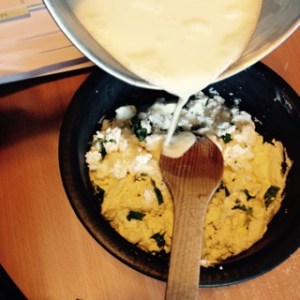 pressée de caillé de chèvre