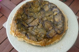 Tarte tatin aux courgettes et aux aubergines