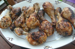 pilons de poulet au citron et aux herbes