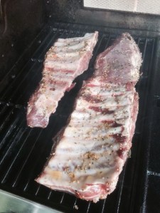 travers de porc marinés