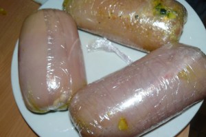 poulet farcis aux courgettes