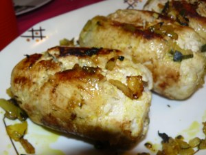 poulet farcis aux courgettes