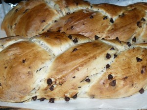 brioche tressée au chocolat
