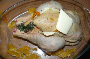 poulet rôti à l'orange