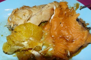 poulet rôti à l'orange