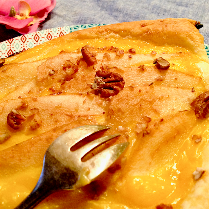 tarte fine poire orange