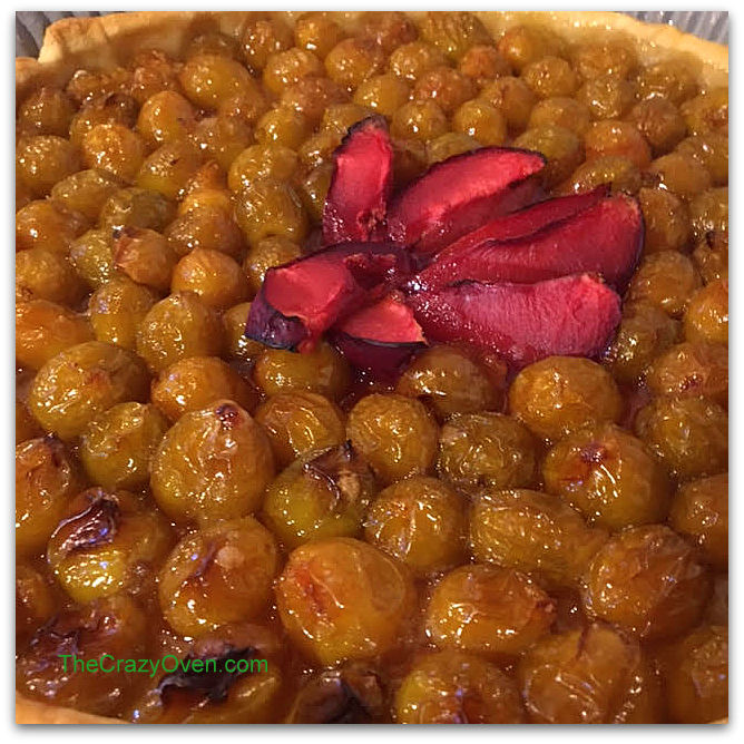 tarte rose aux mirabelles