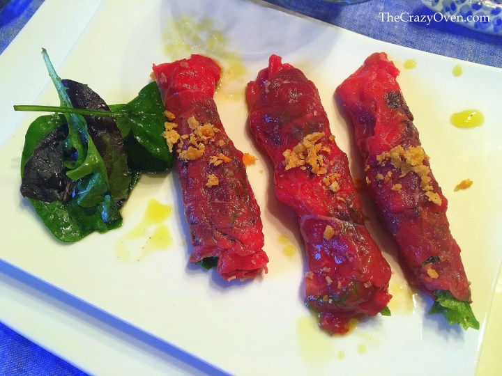 carpaccio et mesclun