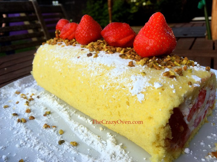 mon roulé aux fraises