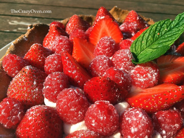 tarte aux fraises et aux framboises