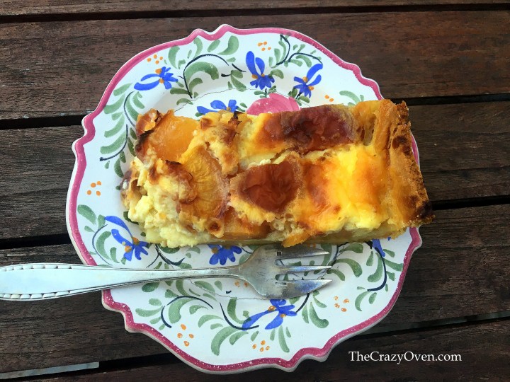 Clafoutarte aux pêches