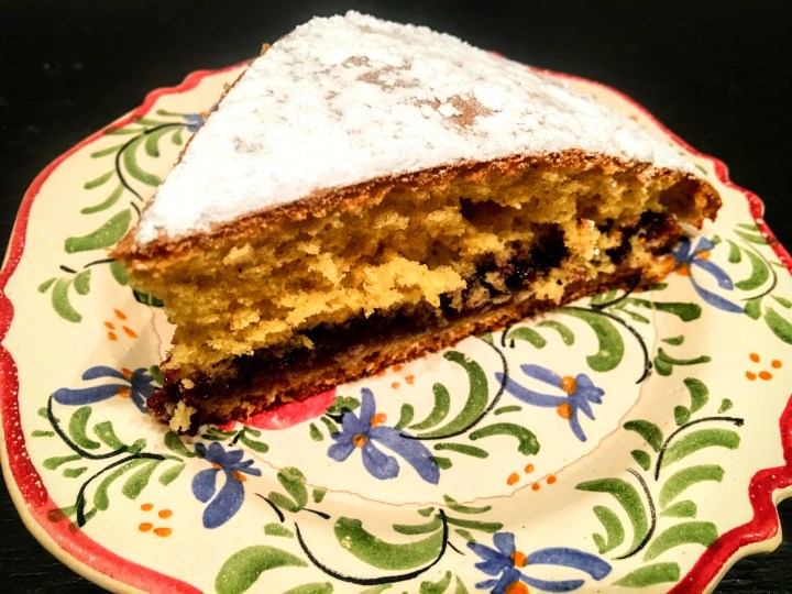 gâteau à la confiture de myrtille