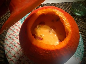 soupe potimarron ecume de lard