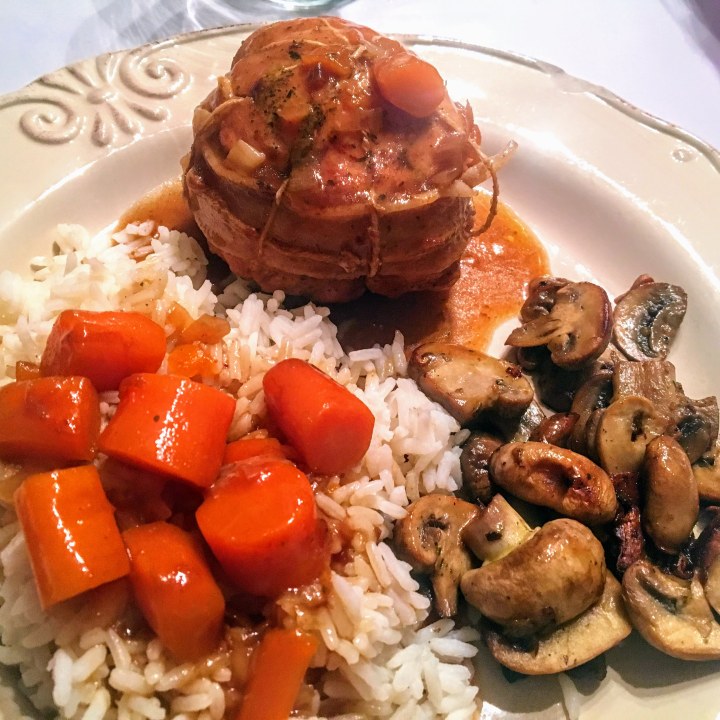 Paupiettes de veau aux carottes et sa poêlée de champignons (3)