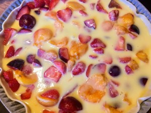 Tarte moelleuse aux fruits de saison