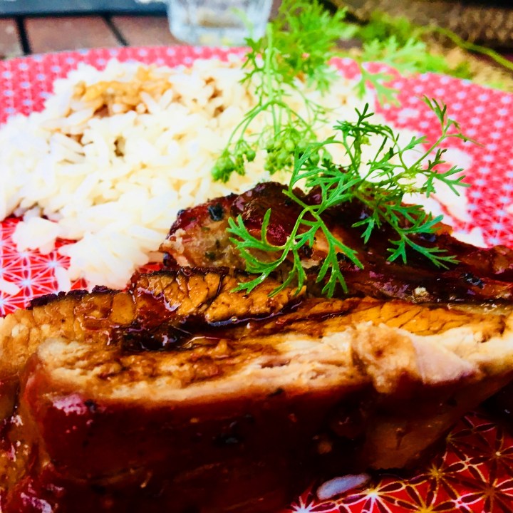 Travers de porc marinés